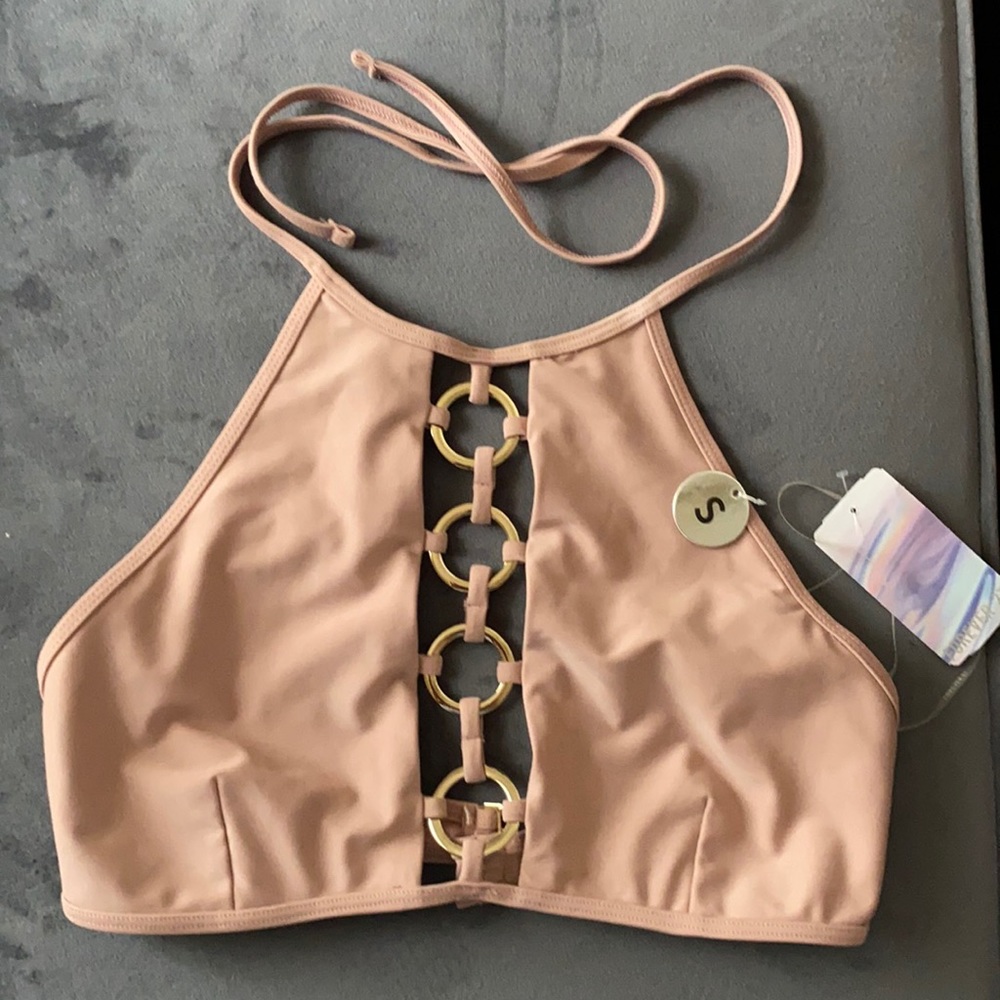 NWT Halter Top High Neck Bikini